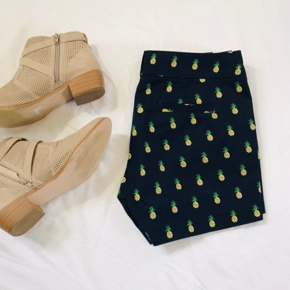 J Crew Pineapple Shorts